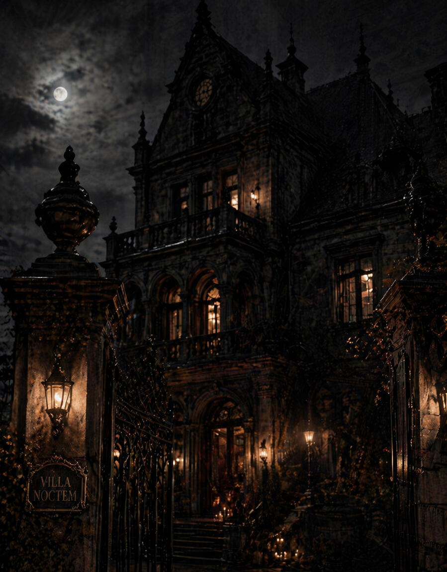 Nyx Demon Daily, his haunted villa from beyond A beautiful Victorian enchanted villa lost in the night